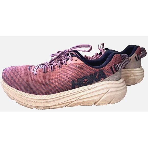 Hoka One One Women's 8 Rincon Paradise Pink Low Cut Multicolor Sneakers - Picture 7 of 12